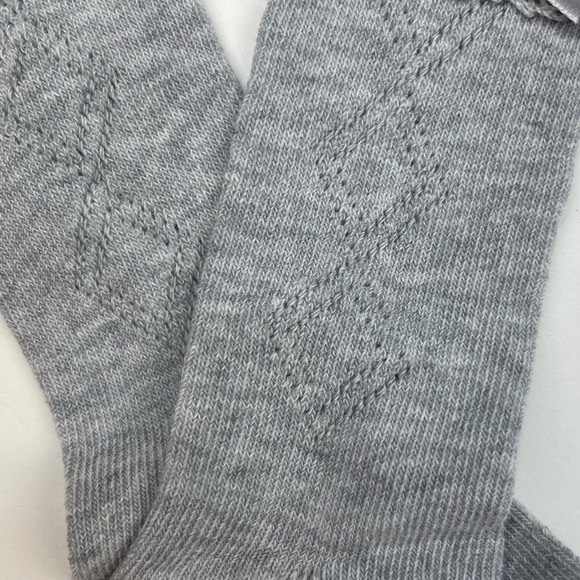 NEW Mayoral Gray Lace Bow Trim Socks 18m - Picture 3 of 6